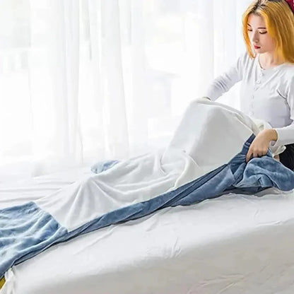 Shark-Shaped Hoodie Blanket with Full Leg Coverage and Arm Freedom, Machine Washable