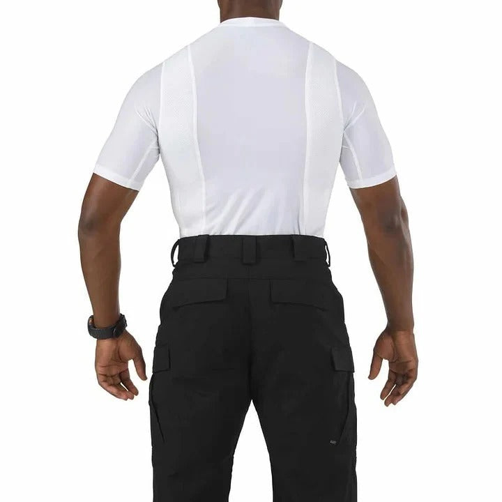 Compression Shirt with Dual Hidden Pockets and Moisture Wicking Fabric