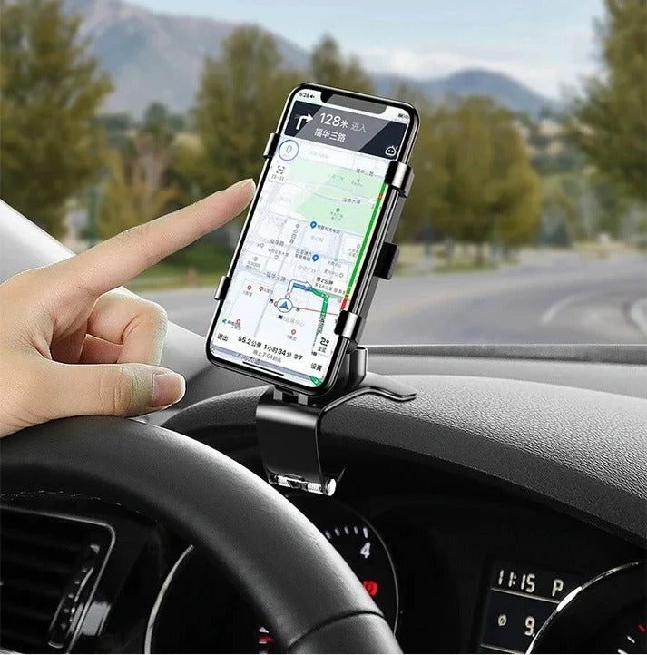 Dashboard Phone Mount with 360 Degree Rotation and Adhesive Grip Base