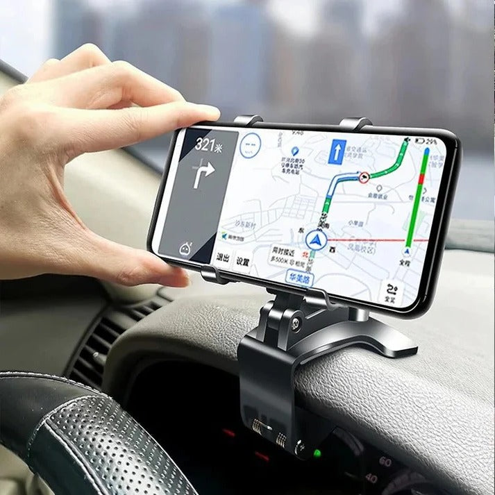 Dashboard Phone Mount with 360 Degree Rotation and Adhesive Grip Base