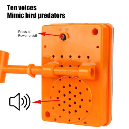 Solar Bird Repeller with Motion-Activated Sounds and Flashing LED, Rotating Mirrors All Vera Mart