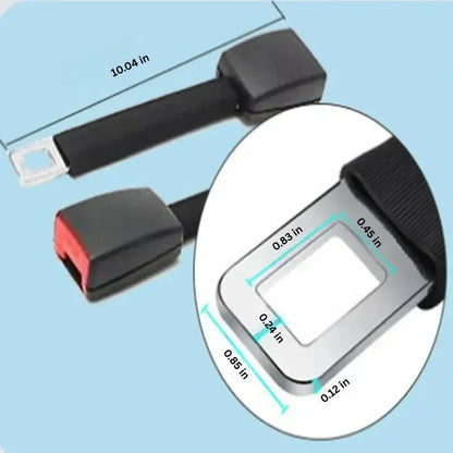 Seat Belt Extender with Upright 11-Inch Stem and One-Hand Buckling, Fits Most Buckles All Vera Mart