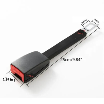 Seat Belt Extender with Upright 11-Inch Stem and One-Hand Buckling, Fits Most Buckles All Vera Mart