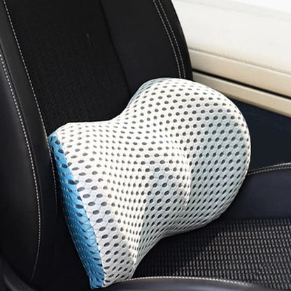 Memory Foam Lumbar Support Cushion with Breathable Washable Cover for Office Chair and Car