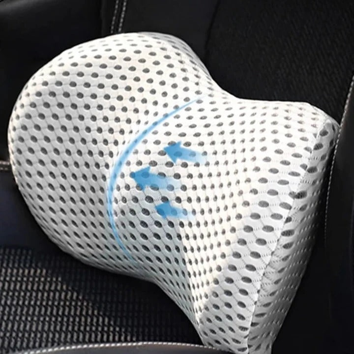 Memory Foam Lumbar Support Cushion with Breathable Washable Cover for Office Chair and Car