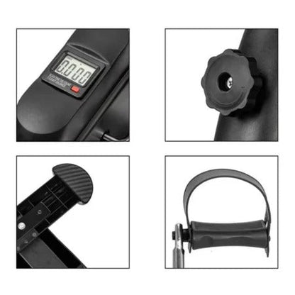 Mini Under Desk Pedal Exerciser with Adjustable Resistance and LCD Monitor for Home and Office