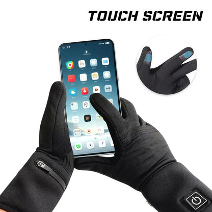 Heated Gloves with Touchscreen Fingertips and 6-Hour Battery, Far Infrared Heating