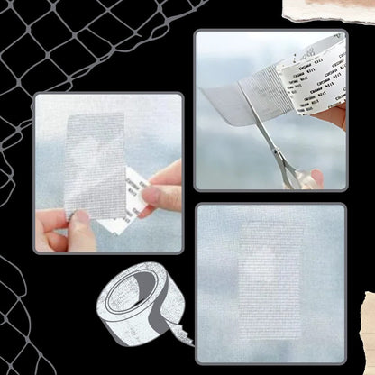 Fiberglass Screen Repair Tape with Waterproof Adhesive and Scissor-Cuttable Design All Vera Mart