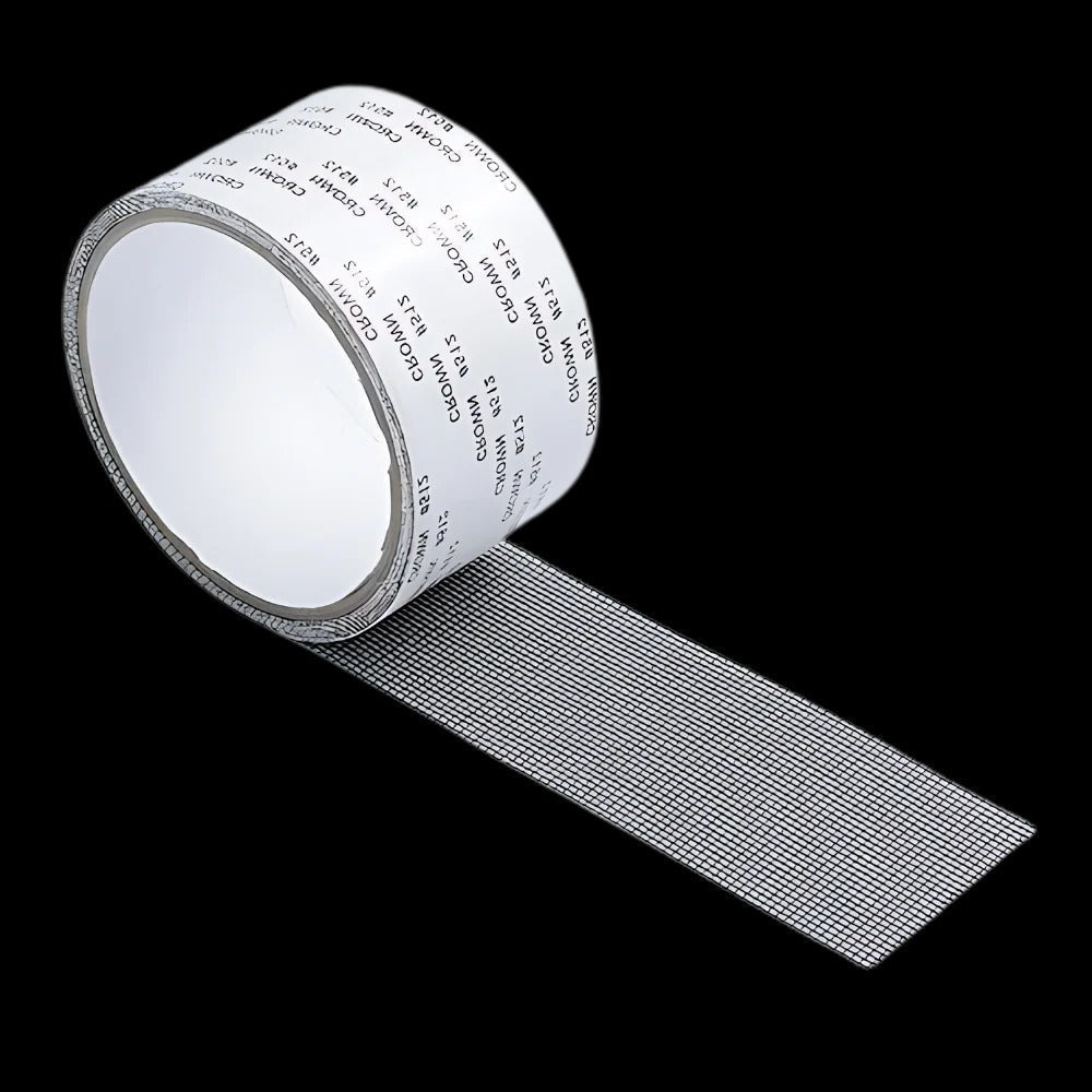 Fiberglass Screen Repair Tape with Waterproof Adhesive and Scissor-Cuttable Design All Vera Mart
