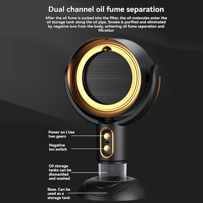 Rechargeable Desktop Air Purifier with Dual Filters and Negative Ion Technology