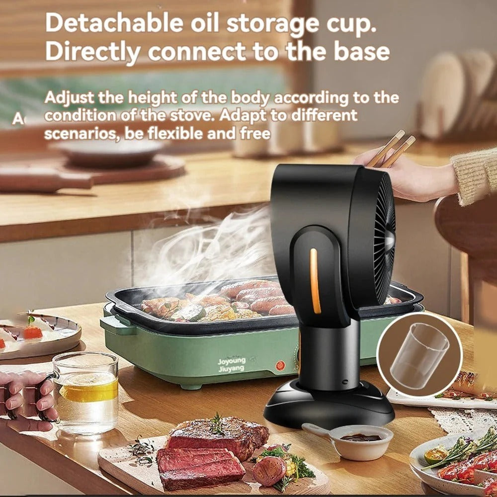 Rechargeable Desktop Air Purifier with Dual Filters and Negative Ion Technology