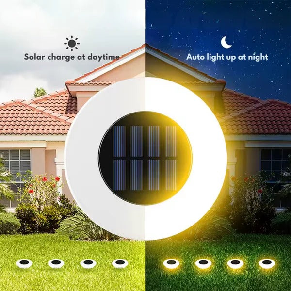 Solar Pathway Lights with Automatic Dusk-to-Dawn Operation and IP65 Weather Protection, 4-Pack