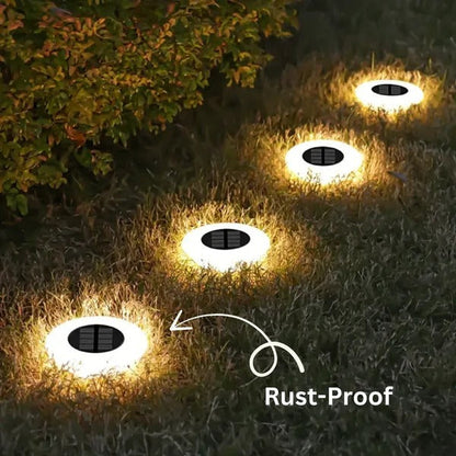 Solar Pathway Lights with Automatic Dusk-to-Dawn Operation and IP65 Weather Protection, 4-Pack