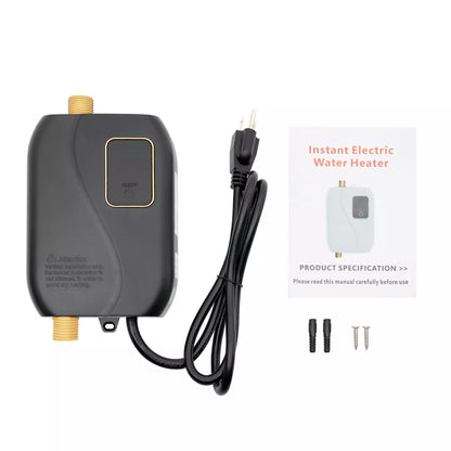Tankless Electric Water Heater with LED Display and Automatic Flow Control