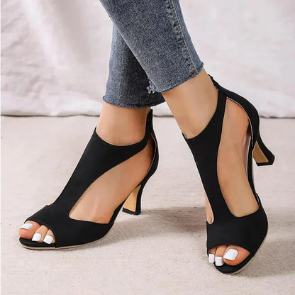Women's Closed-Toe High-Heel Pumps with Arch-Supporting Insole and 2-3 Inch Heel