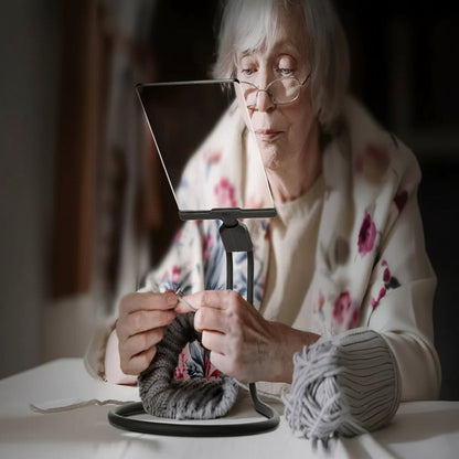 Magnifying Glass with Flexible Neck and Weighted Base for Hands-Free Viewing
