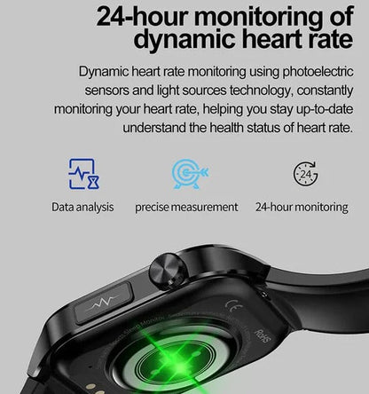 Smartwatch with 2.04 Inch Display and Voice Commands for Activity Tracking