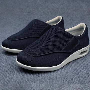 Women's Slip-On Shoes with Adjustable Strap and Extra Wide Toe Box