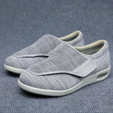 Women's Slip-On Shoes with Adjustable Strap and Extra Wide Toe Box