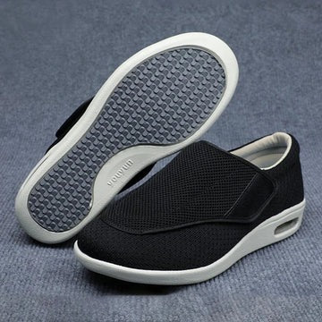 Women's Slip-On Shoes with Adjustable Strap and Extra Wide Toe Box