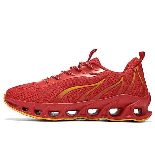 Men's Walking Shoes with Rounded Toe Box and Slip Resistant Sole