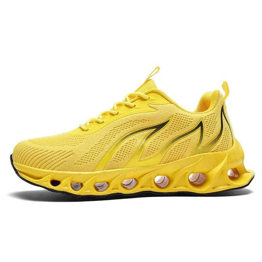Men's Walking Shoes with Rounded Toe Box and Slip Resistant Sole