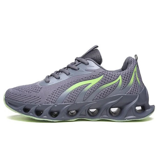 Men's Walking Shoes with Rounded Toe Box and Slip Resistant Sole