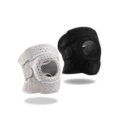 Knee Support Brace with Side Stabilizers and Alignment Ring, Open Front Design