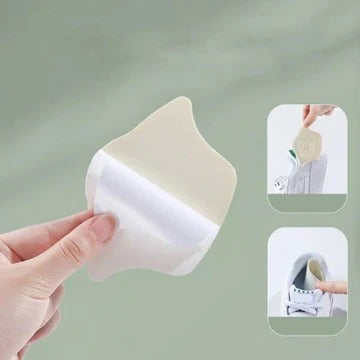 Heel Support Inserts with Peel and Stick Adhesive and Textured Grip Surface