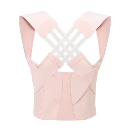 Adjustable Back Brace with Shoulder Straps and Breathable Fabric for Daily Support All Vera Mart