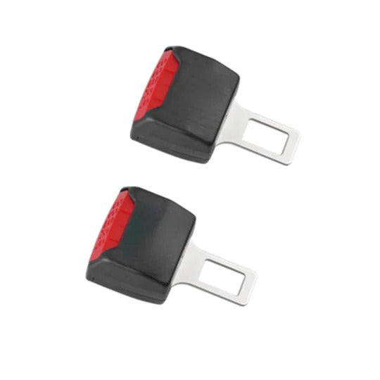 Seat Belt Buckle Extender with Extended Reach, Black, 2-Pack