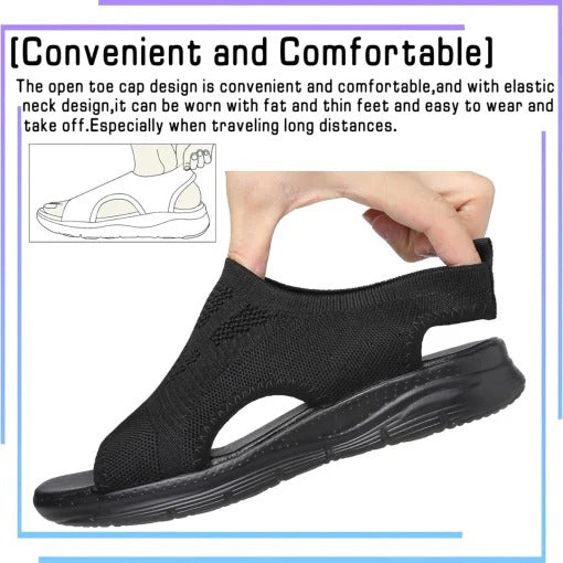 Cushioned Sport Sandals with Arch Support and Adjustable Straps for Women