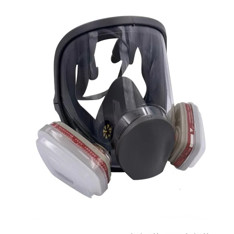 Full Face Respirator with Anti Fog Visor and Replaceable Filter Cartridge