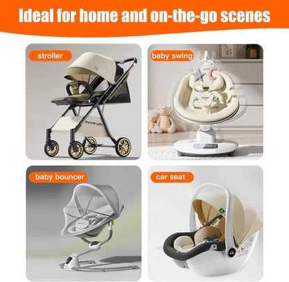 Ergonomic Head Support Pillow for Newborns with Adjustable Strings and Breathable Design