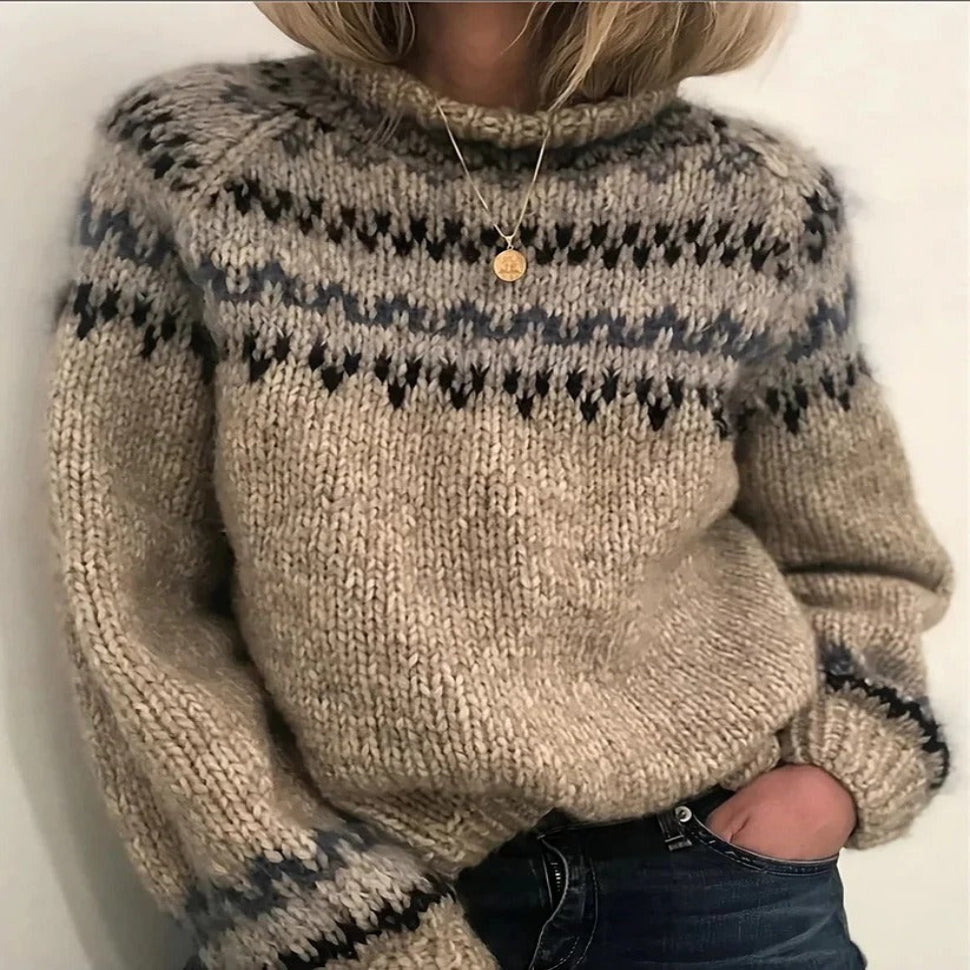 Turtleneck Wool Sweater with Breathable Insulation and Wind Protection