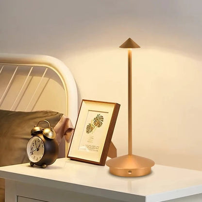 Rechargeable LED Table Lamp with Touch Control and Three Color Temperatures