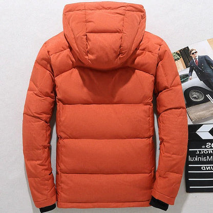 Insulated Winter Coat with Removable Hood and Full Zip Closure