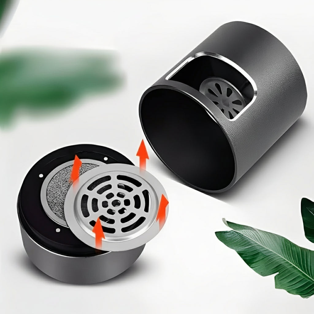 Portable Rechargeable Ashtray with 3 Speed Fan and HEPA Filter for Home and Car