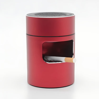 Portable Rechargeable Ashtray with 3 Speed Fan and HEPA Filter for Home and Car