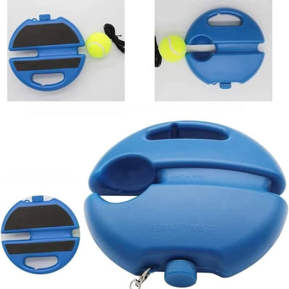 Tennis Ball Trainer with Adjustable Rebound Cord and PE Base for Solo Practice