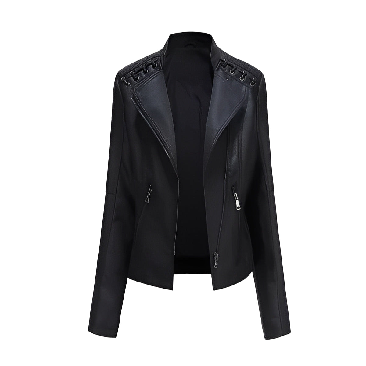 Vintage Jacket with Hidden Zipper and Polyester Lining, Detailed Seam Stitching