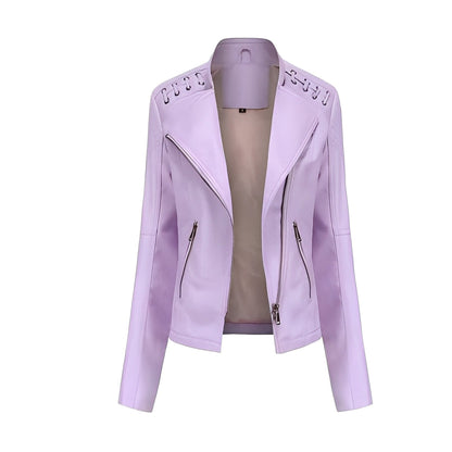 Vintage Jacket with Hidden Zipper and Polyester Lining, Detailed Seam Stitching