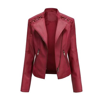 Vintage Jacket with Hidden Zipper and Polyester Lining, Detailed Seam Stitching