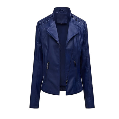 Vintage Jacket with Hidden Zipper and Polyester Lining, Detailed Seam Stitching