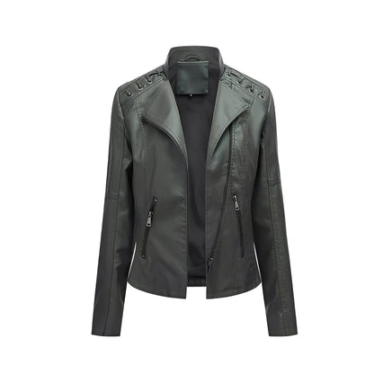 Vintage Jacket with Hidden Zipper and Polyester Lining, Detailed Seam Stitching