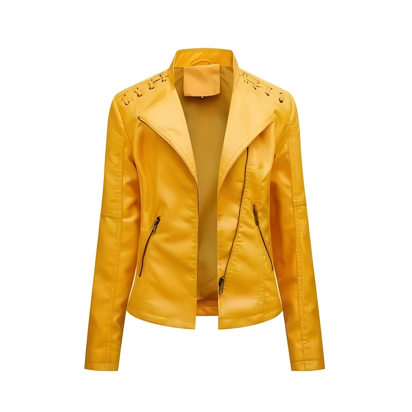 Vintage Jacket with Hidden Zipper and Polyester Lining, Detailed Seam Stitching
