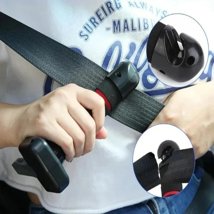 Vehicle Door Assist Handle with Window Breaker, Seatbelt Cutter, 330lb Capacity