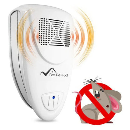 Ultrasonic Rodent Repellent Plug-in with 20-65 KHz Frequency and Wide Coverage