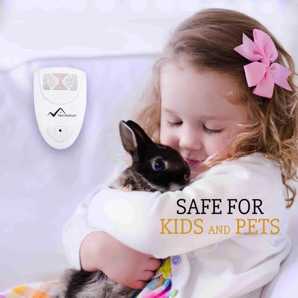 Ultrasonic Rodent Repellent Plug-in with 20-65 KHz Frequency and Wide Coverage