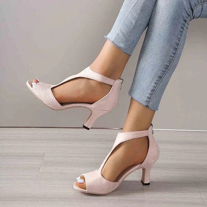 Women's Closed-Toe High-Heel Pumps with Arch-Supporting Insole and 2-3 Inch Heel